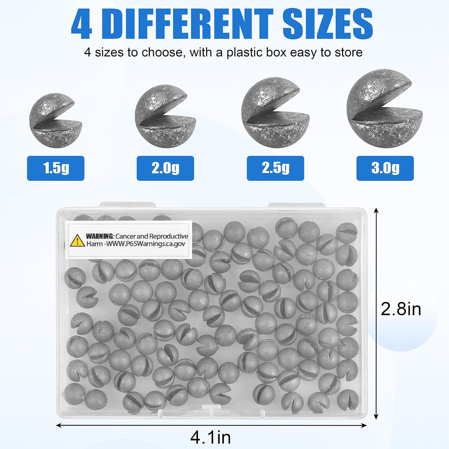 Removable Split Shot Fishing Weights, Fly Fishing Line Sinkers Reusable Clip On Weights Freshwater Saltwater Fishing Sinkers