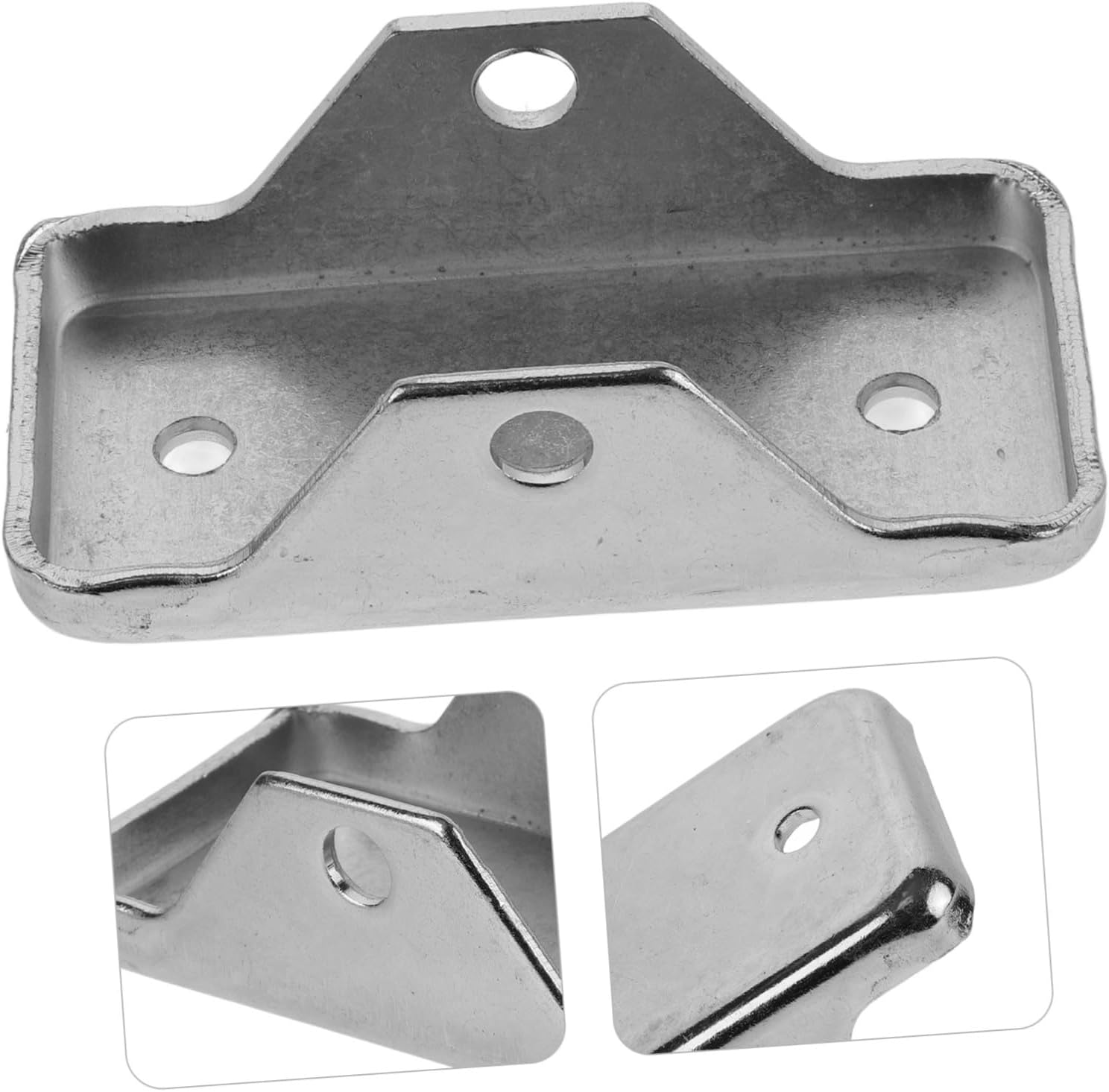 Trailer Jack Foot Plate and Stabilizer Bracket Set with Base Plate for Rv and Camper Trailer Tongue Jack Accessories