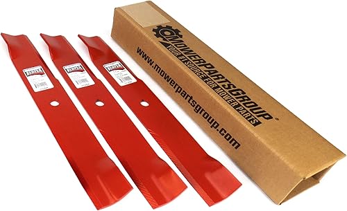 Rotary Paquete de 3 cuchillas para cortacésped de alta elevación para Dixie Chopper 30227-52X