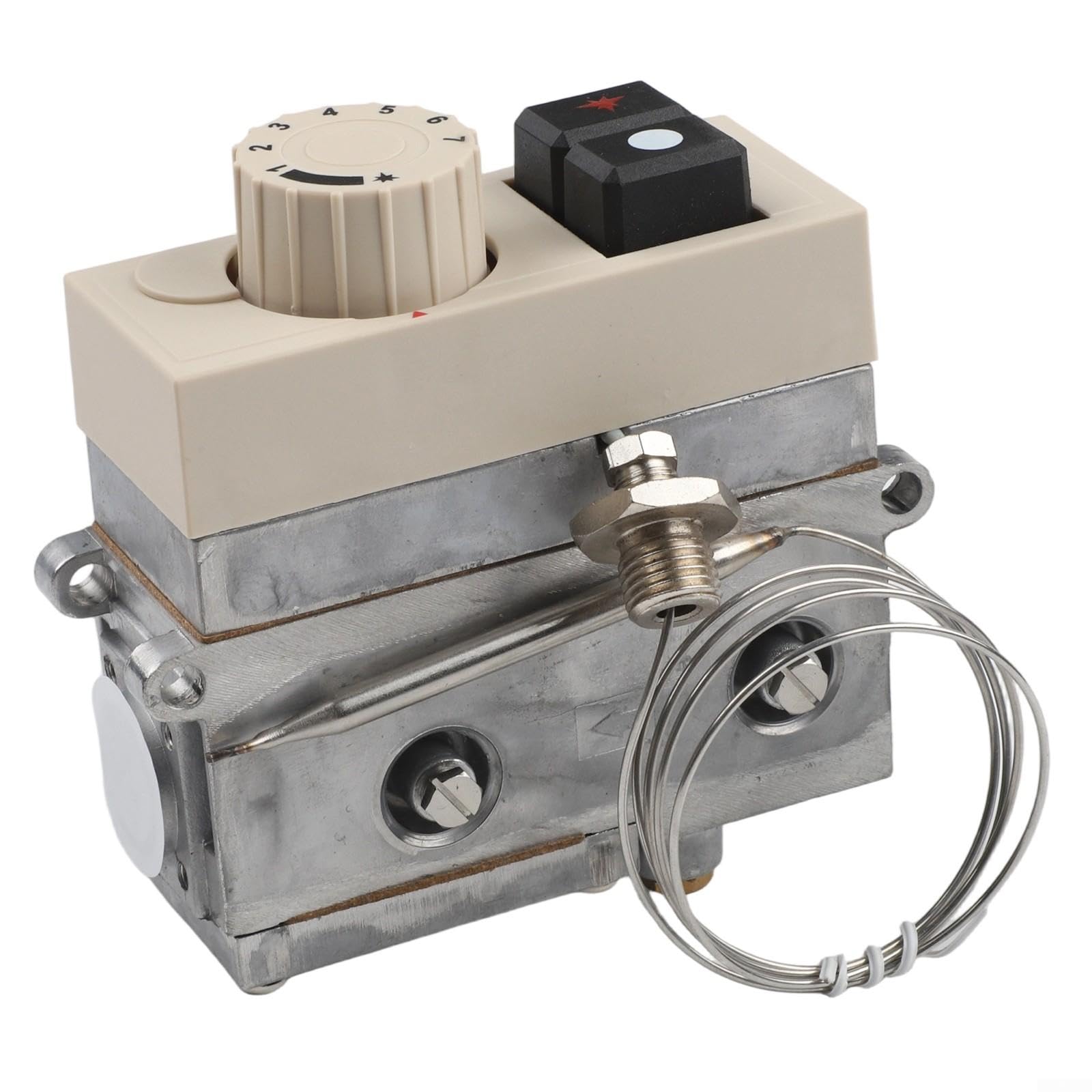 Termostato Gas 120-200°C per Wok e Forni | Intervallo 120-200°C, ricambio perfetto, installazione per facile, ABS , lunga durata