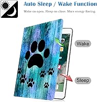 Vista 3 de Funda delgada para Samsung Galaxy Tab A7 Lite 2021 con cubierta de soporte ajustable con función de encendido y apagado automático para Samsung Tab