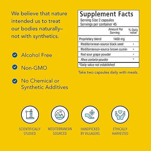 Miniatura 4 de Hierbas y especias de América del Norte, Semilla Negra Plus, 90-VCaps