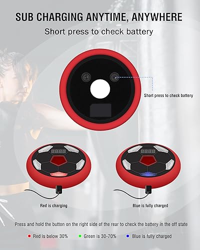 Miniatura 5 de Luces de entrenamiento de agilidad de velocidad, juegos de luces de reacción 4+1 para fútbol, boxeo, fitness, equipo de entrenamiento deportivo,