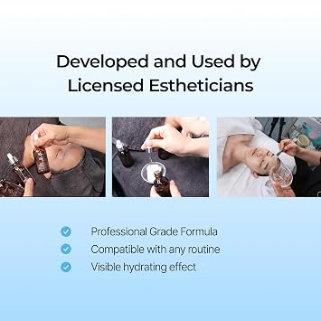 PAMS IBC Ampoule 100 Hyaluronic Acid, 95% HA Complex, Esthetician Developed Formula, Dual-Molecular HA Hydration, Clean Minimal Formula for Sensitive & Dry Skin (1.69fl.oz/50ml)