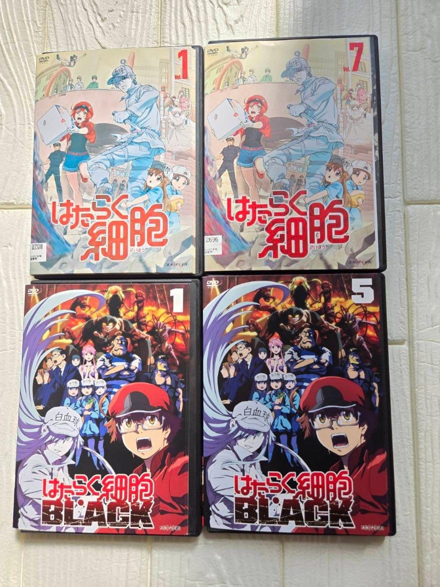 はたらく細胞 DVD レンタル　BLACK　全19巻セット フルコンプ Amazon.co.jp: はたらく細胞 DVD レンタル BLACK 全19巻セット