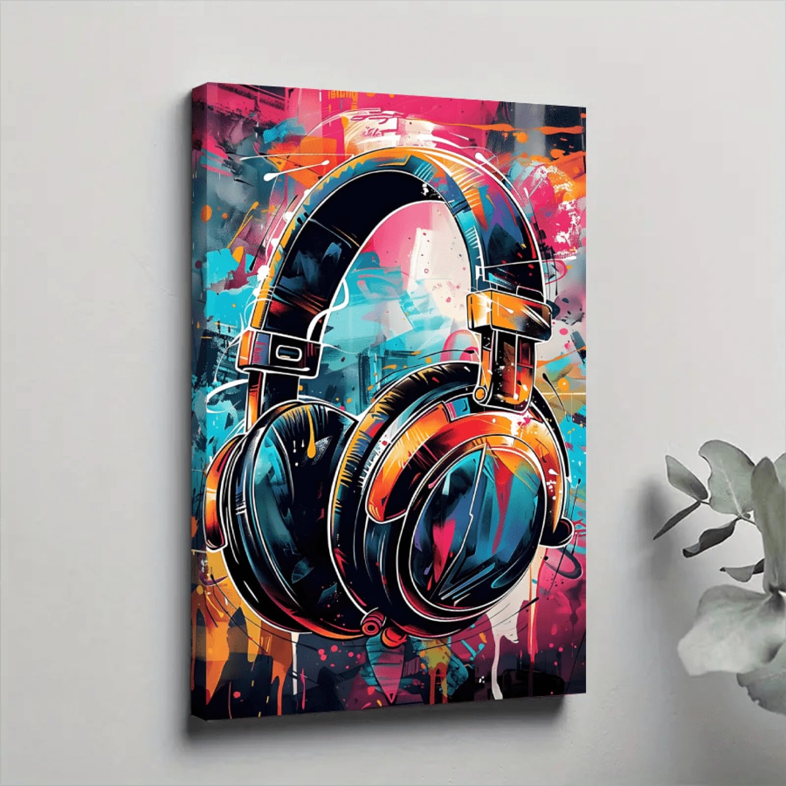 Impressions modernes graffiti sur toile avec cadre 40x60cm - 8