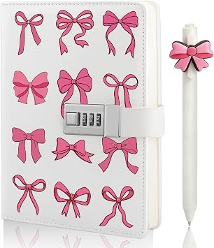 Diary with Lock for Girls Teen, Secret Diary for Girls, Gifts for Girls 8 9 10 11 12 13 14 Year Old, Back to School Birthday Gifts Presents for Girls Age 7-15, Lockable Journal Notebook and Pen Girl