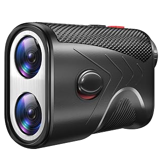 1200 Yards Range Finder Golf, 7X Magnification Golf Rangefinder with Slope, Laser Range Finder with Flag Lock, 0.5 Yard Accuracy, Ideal Golf Accessories for Golfers & Hunting - Amazon product rated Grade A
