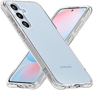 كريسي جراب شفاف لموبايل سامسونج جالاكسي S24 FE لا يناسب S24 مع حماية زوايا معززة وممتص للصدمات من البولي يوريثين الحراري المرن المقاوم لهاتف S24