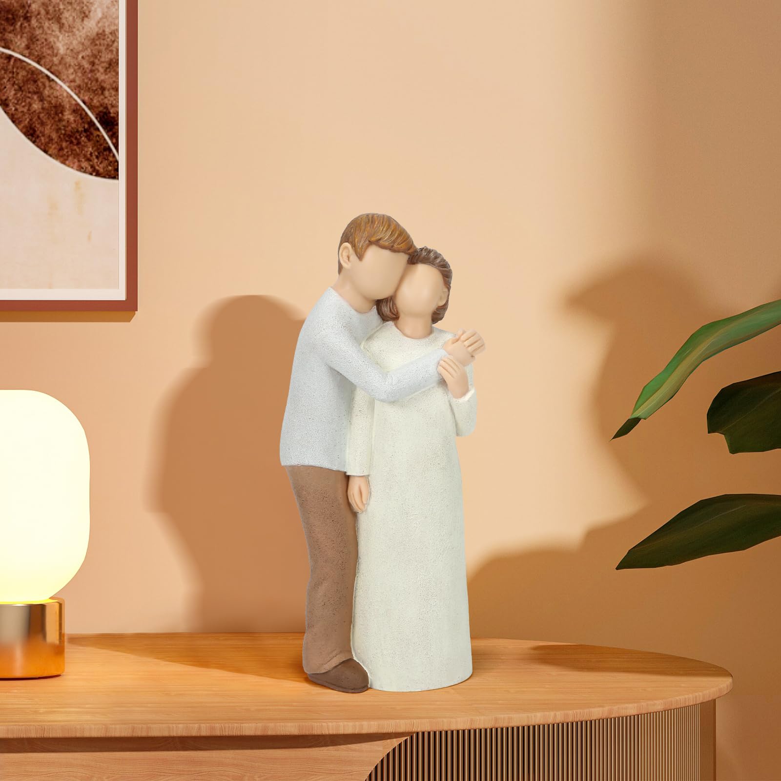 Amazon.com: Symbullize Elderly Mom and Son Figurines, Mother and