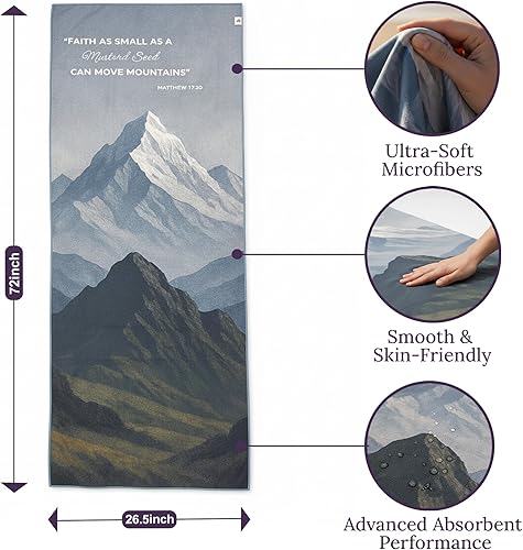 Miniatura 2 de Toalla de yoga caliente antideslizante para yoga, toalla de yoga lavable a máquina con agarre de silicona, secado rápido y súper absorbente, tapete