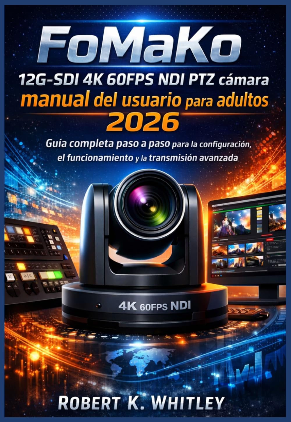 FoMaKo 12G-SDI 4K 60FPS NDI PTZ cámara manual del usuario para adultos 2026: Guía completa paso a paso para la configuración, el funcionamiento y la ... (Serie Dominio del Usuario Cotidiano)