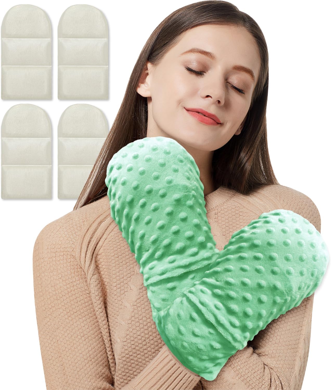 Microwavable Therapy Mittens with Arthritis Compression