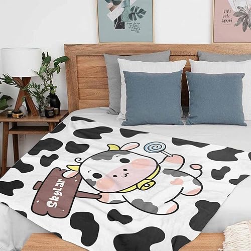 Miniatura 10 de Artsadd Manta de bebé personalizada para niños y niñas con nombre, manta personalizada con nombre de bebé con patrón de unicornio, manta de