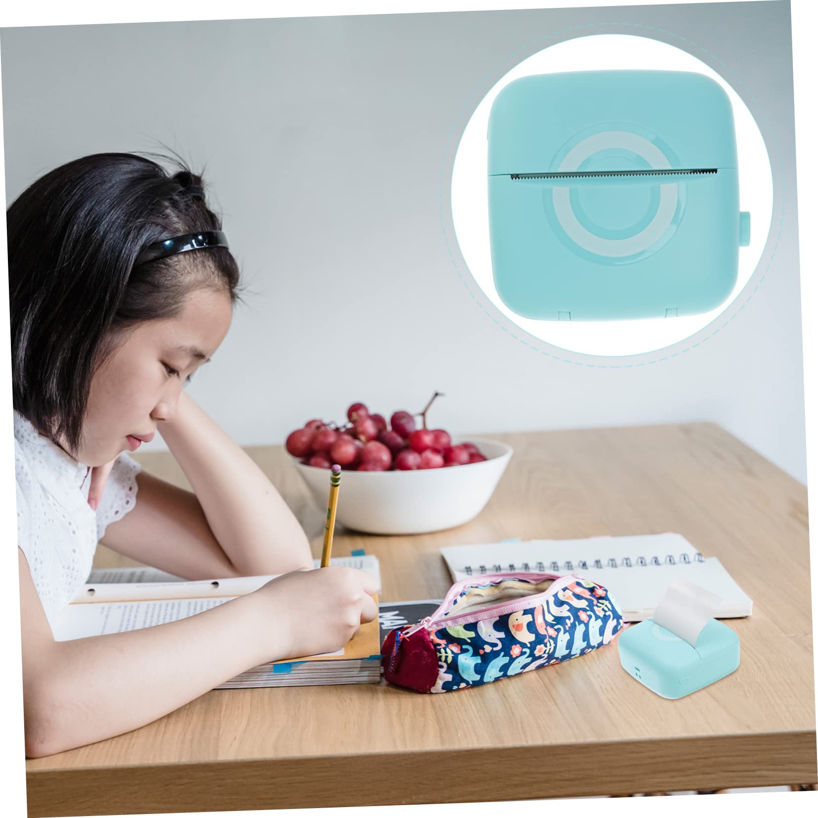 MAGICLULU Stampante Termica Portatile senza Inchiostro Stampante Wireless Compatibile con Carta per Etichette Foto Promemoria Appunti