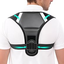 Back Brace Posture Corrector for Women Men Shoulder Support Straightener Pain Relief Upper Spine Hunchback Thoracic Device Plus Size Straps Correction Fixer Trainer Best Straight Black XX-Large/-Large