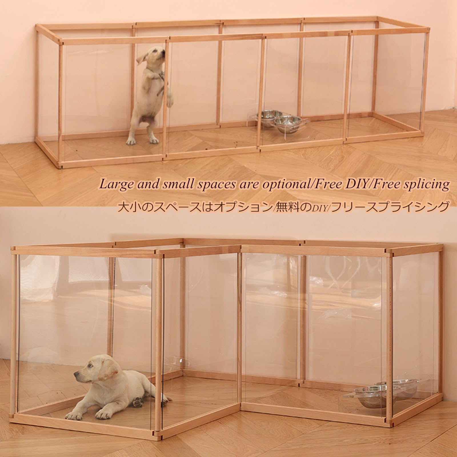 Amazon.com: ZHENGQIAN Dog Fences Indoor,Indoor Acrylic Puppy