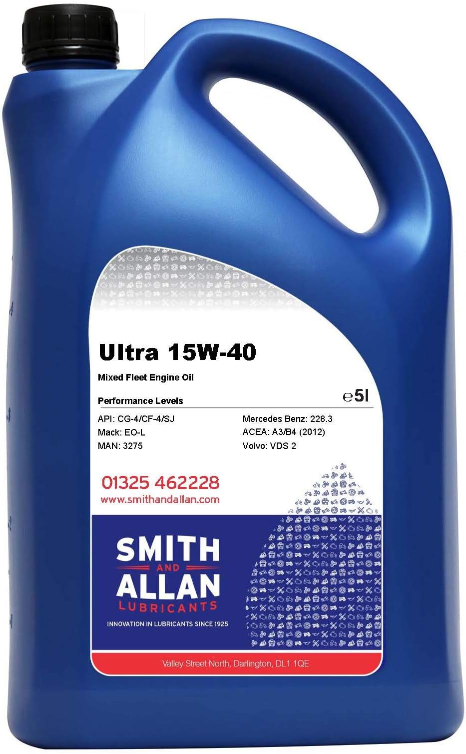 Ultra 15W-40 Engine Oil Petrol & Diesel Mixed Fleet 5 Litre 5L