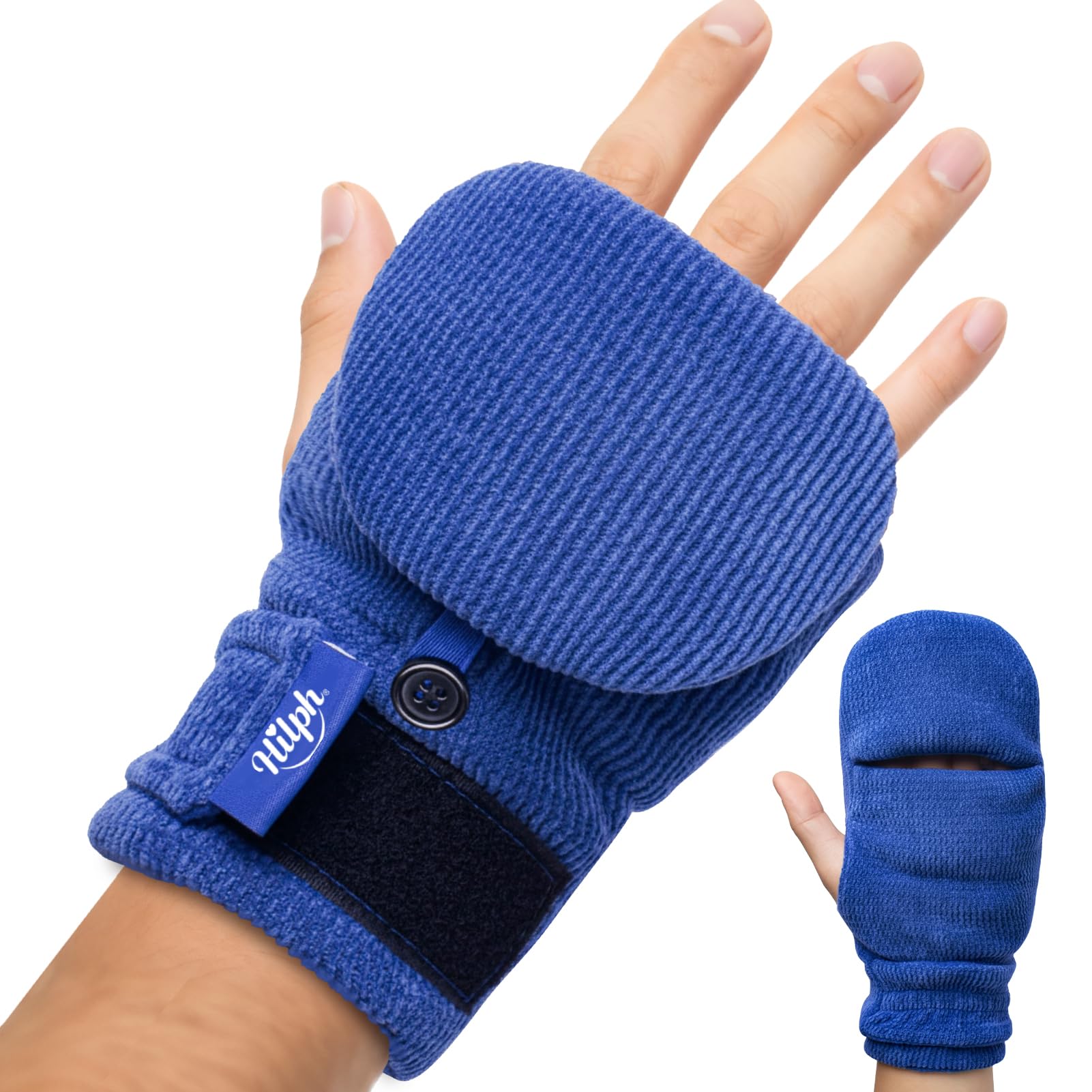 Hilph Wärmehandschuhe Mikrowelle, Mikrowellengeeignete beheizbare Handschuhe für Arthrose, Raynaud-Syndrom & Maushand, Natürliche feuchte Hitze Handschuhe mit Klappe, 1 Stück Drogerie & Körperpflege