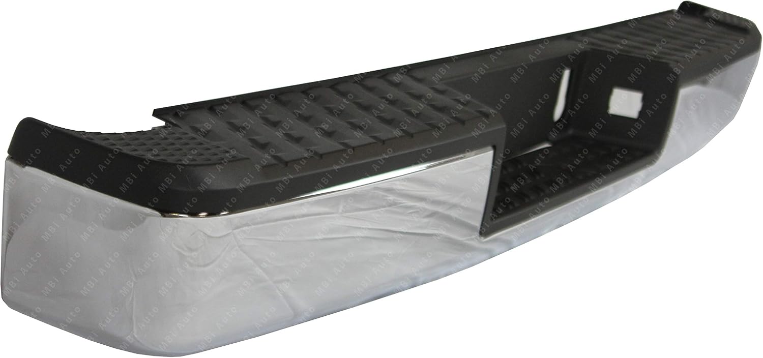 BUMPERS THAT DELIVER - Chrome, Steel Rear Step Bumper Assembly Compatible with 2017 2018 2019 Nissan Titan/Titan XD 17 18 19, NI1103133