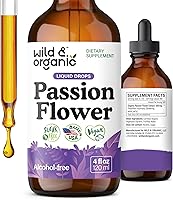 Vista 1 de Tintura de Flor de la Pasión de Wild & Organic - Apoyo del Estado de Ánimo - Suplemento Tranquilizante de Flor de la Pasión - Extracto Líquido