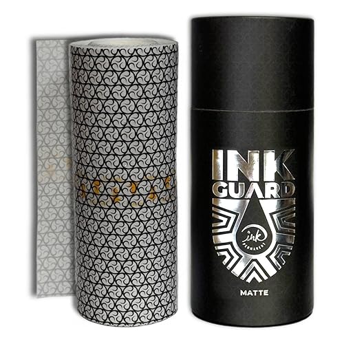 Ink Guard - Vendaje mate para tatuajes de 6 x 11 yardas 5.9in x 32.8ft Cinta adhesiva transparente impermeable para cubrir tatuajes o heridas