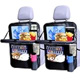 Backseat car organizer(2-Pack),9 storage pockets, car organizer with tablet holder,Car travel essentials for long trips，Car organizers and storage