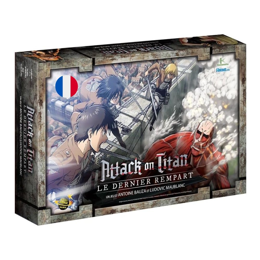 Don't Panic Games | Attack on Titan – El último Baluarte | Juego de Mesa | a Partir de 14 años | 2-5 Jugadores | 30 Minutos