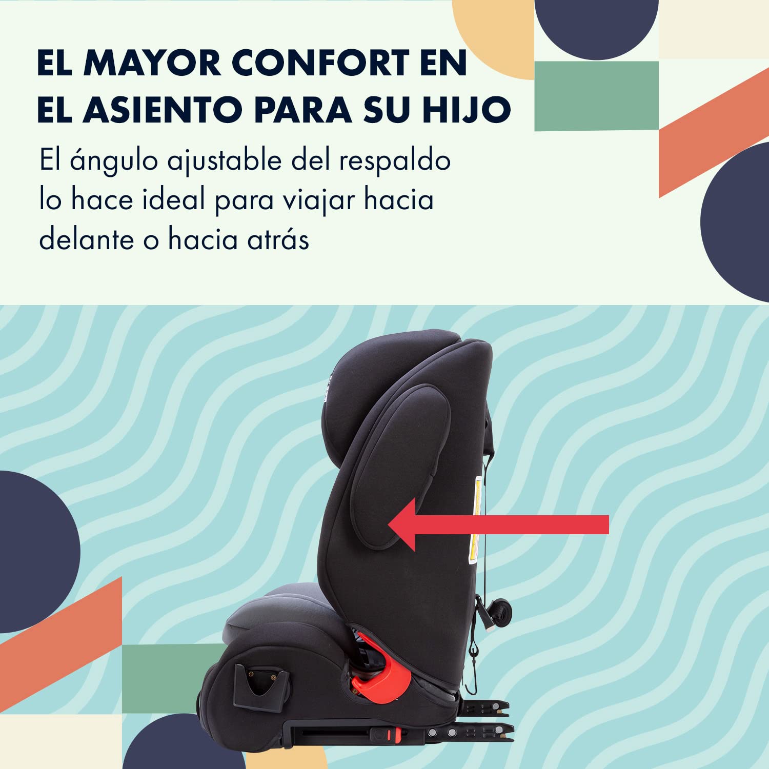 Star Ibaby City Fix HQ - Silla de coche Isofix grupo 1 2 3 Gris/negro i-Size ECE R129