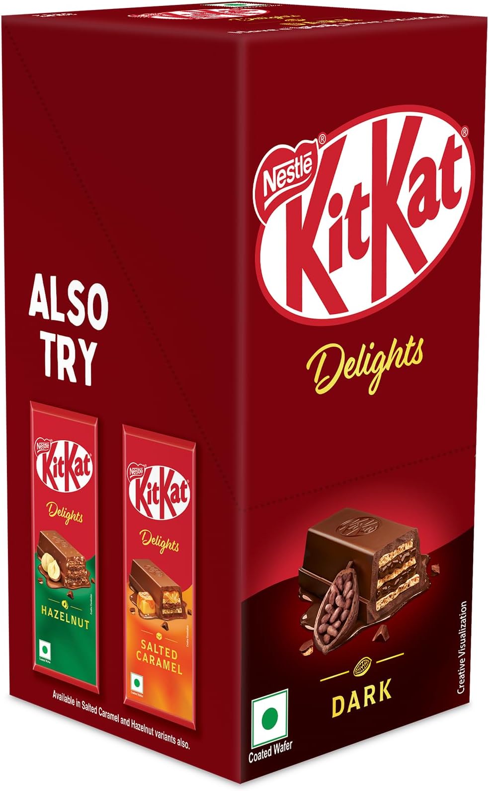 KIT KAT Nestle Delights Dark Chocolate, 900 g, Pack of 6