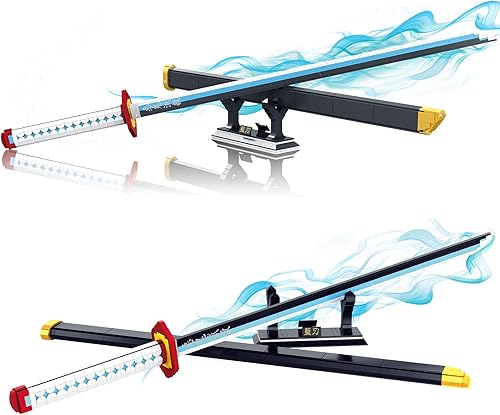 Miniatura 1 de TOY PLAYER Demon Slayer - Juego de construcción de espada Tomioka Giyuu, 710 piezas de juguete compatible con Lego Anime, juego de construcción