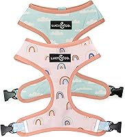 Vista 17 de Lucy & Co. - Arnés reversible para perros, bonito, arnés de diseño, talla XS a XL, chaleco acolchado ajustable para pasear con facilidad