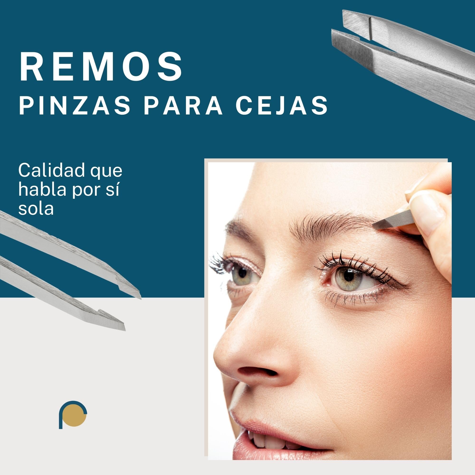 REMOS Pinzas de acero inoxidable para cejas que eliminan pelos más finos rojo — view 5