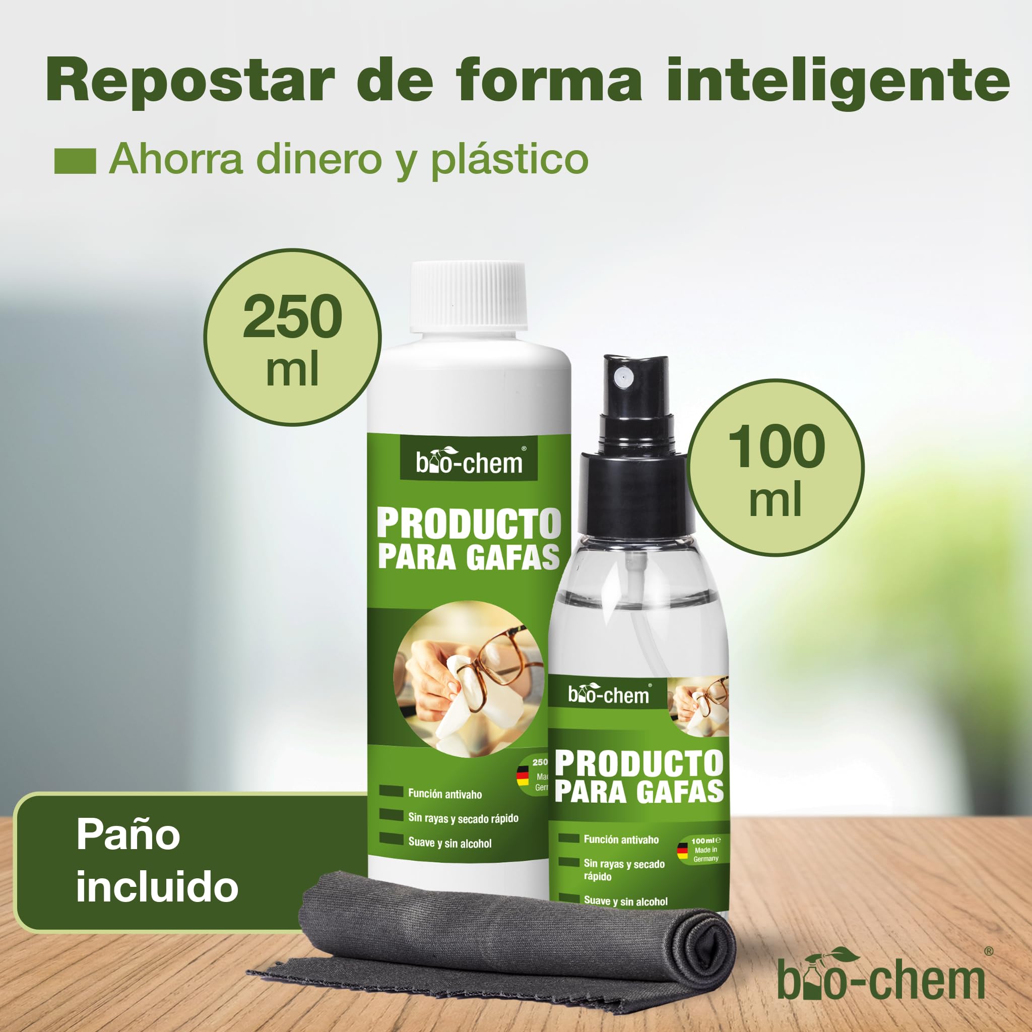Bio-Chem Limpiador de gafas y lentes 2x 100ml