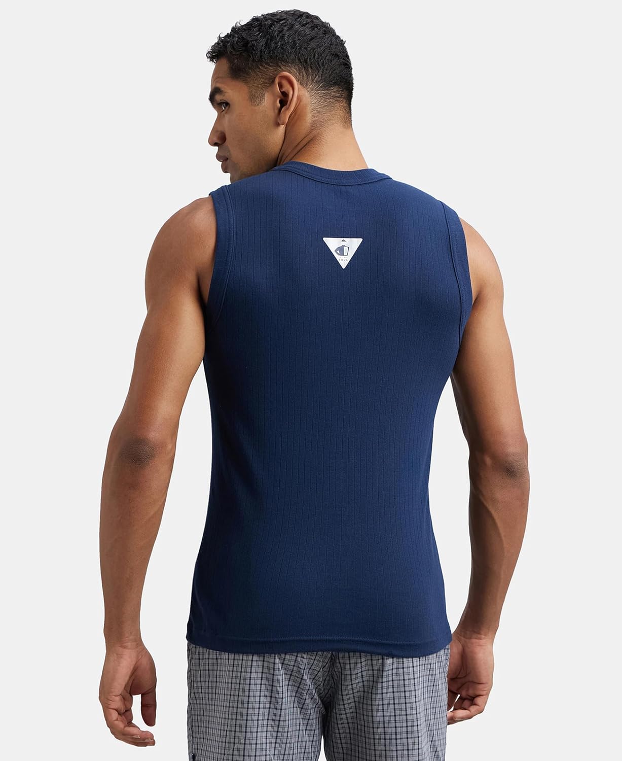 JOCKEY Round Neck Fashion Vest For Men Navy S