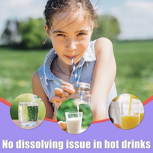 Miniatura 5 de HAKACC 120 popotes de papel para beber, pajitas de fiesta, pajitas de papel surtidas para fiestas de cumpleaños, bodas, vacaciones, decoraciones de