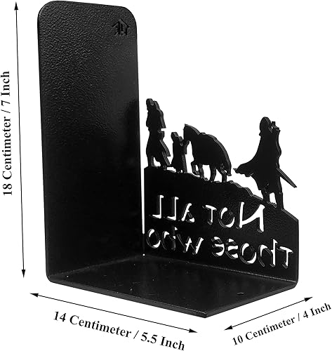 Miniatura 2 de HeavenlyKraft Sujetalibros decorativos para estantes sujetalibros decorativos de metal extremo de libro antideslizante tapón de libro para