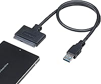 Vista 1 de StarTech - Adaptador SATA a USB, USB de 5 Gbps a 2.5 pulgadas, lector de disco duro SATA III, cable adaptador HDD SSD a USB-A para portátiles