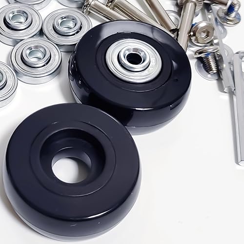 Miniatura 5 de Ruedas de repuesto para maleta de equipaje, diámetro de 1 34 pulgadas, resistentes al desgaste, ruedas de repuesto de equipaje, ruedas giratorias de