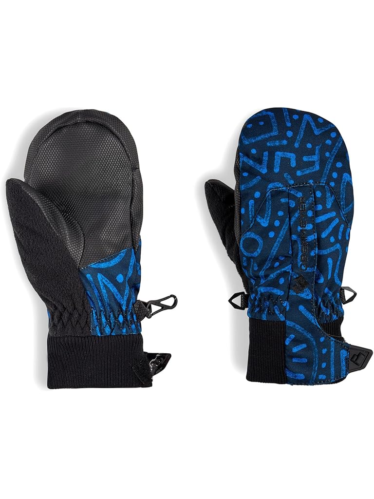 Blue Obermeyer Thumbs Up Mitten Print (Toddler/Little Kids)