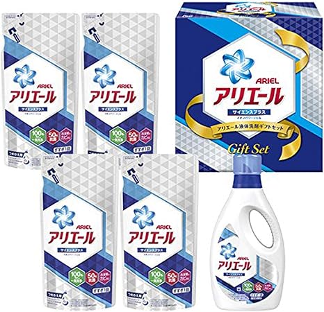 Amazon 快気祝 P G アリエール 洗濯洗剤 ギフトセット 本体ｘ1 詰替えｘ4 熨斗付き 包装済み 後に残らず洗い流せるのでお見舞い返しの 定番 ショービドーオリジナル包装紙で包装済 Pgla 30ｘ ギフトセット アリエールギフト 日用品ギフトセット