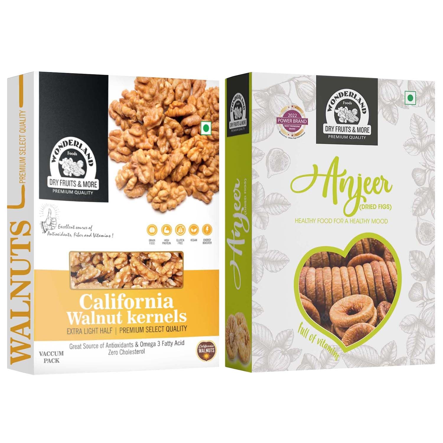 WONDERLAND FOODS (DEVICE)Premium Dry Fruits Combo Anjeer 200G And Walnut Kernels 200G Box (B07QCYR2PL) Amazon Price History, Amazon Price Tracker