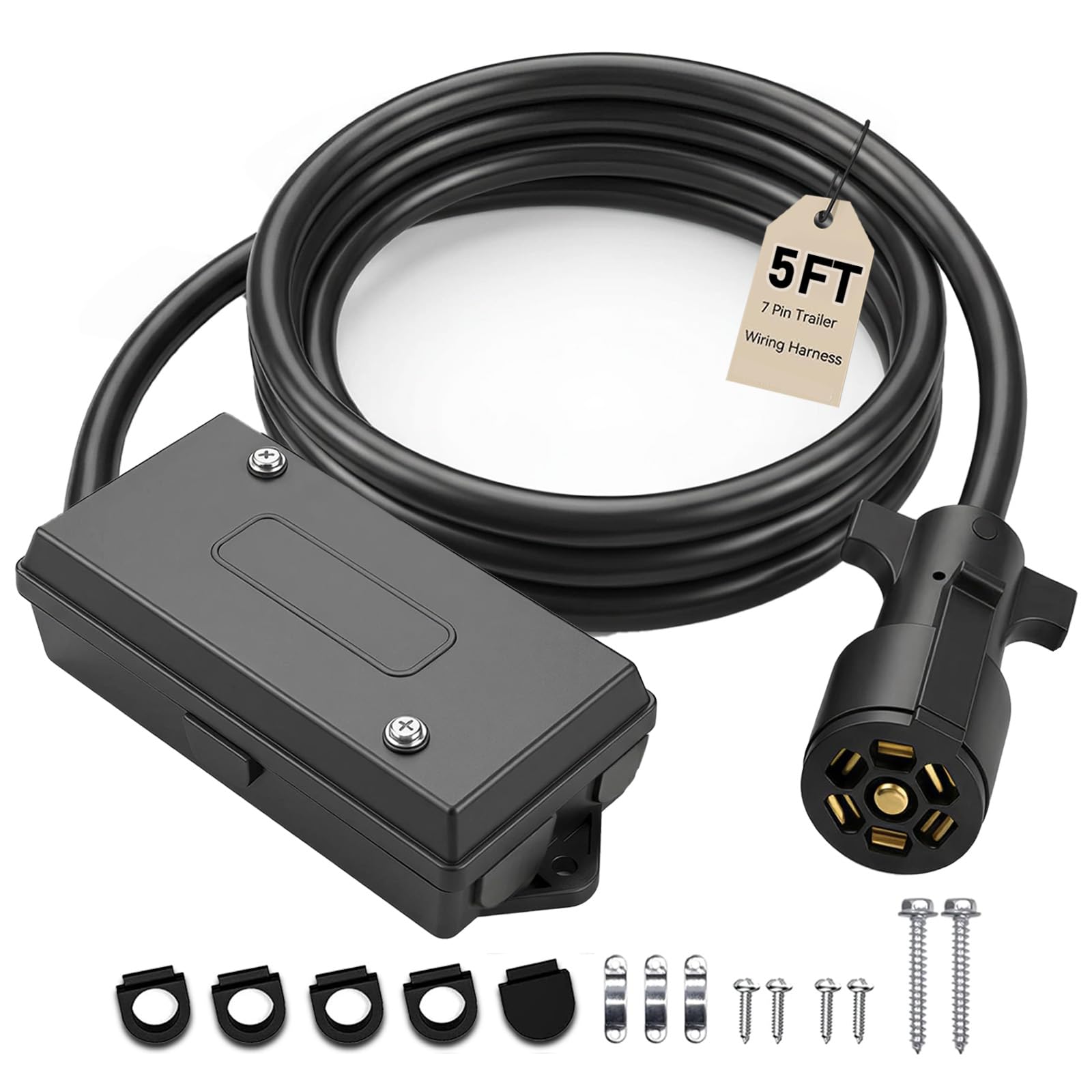 GLUWPA 7-Way Trailer Wiring Harness Kit