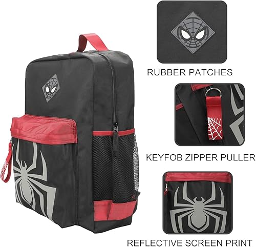 Miniatura 7 de Marvel Miles Morales Game Logo And Mask - Mochila negra para laptop para mujer, Negro -, Personalizado