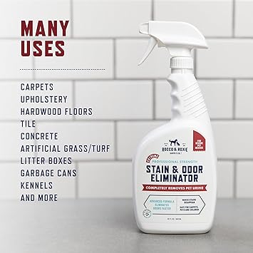 Rocco & Roxie Extreme Stain & Odor Eliminator for Strong Odor, Pet Urine Enzyme Cleaner Destroyer, Stain Remover, Dog Poop and Cat Pee, Enzymatic Carpet Cleaner Spray for Home, Puppy Potty Training