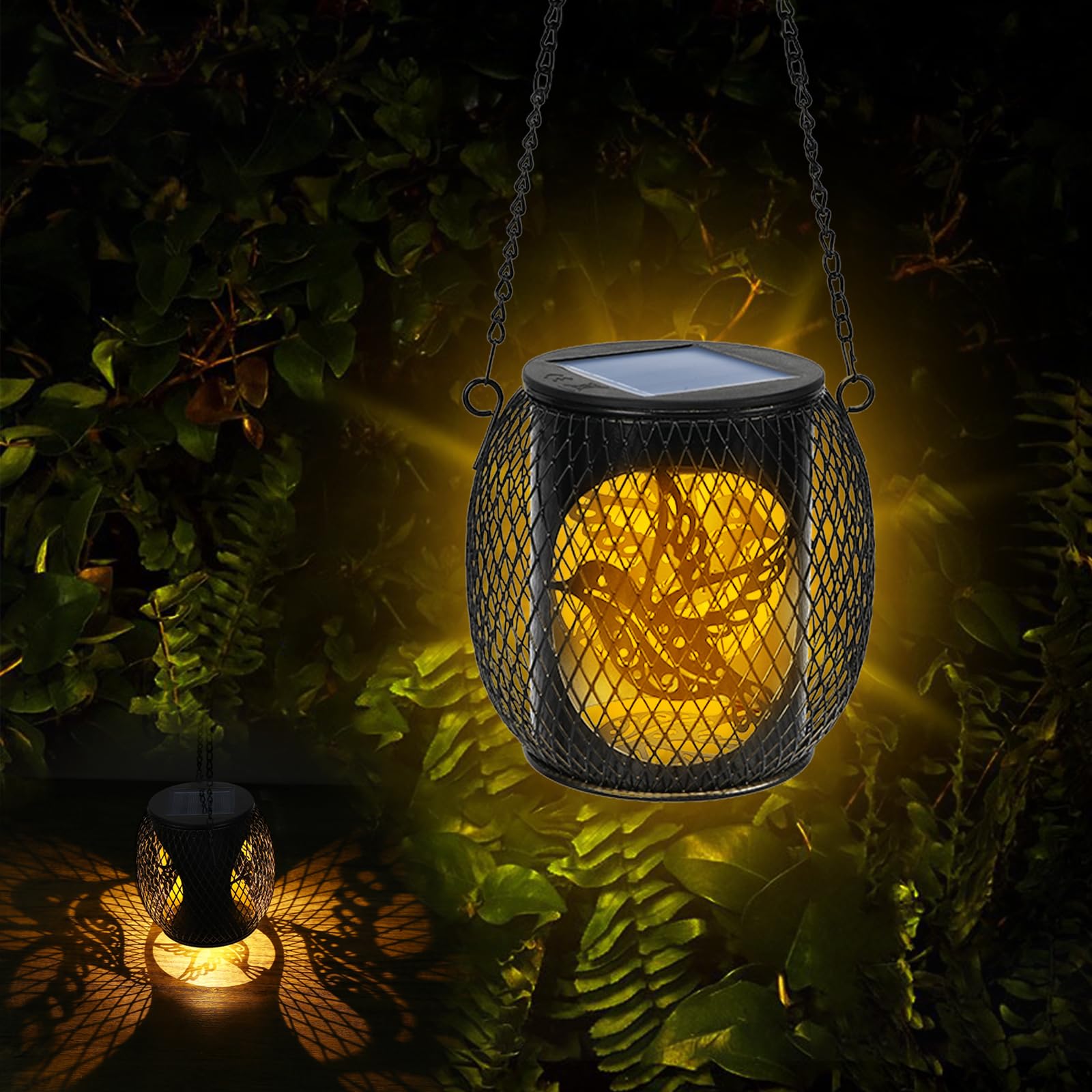 Lanternes Solaires Extérieures En Forme De Colibri - Lot De 2 | Étanches IP65 | Décoration Jardin, Terrasse | Allumage Automatique