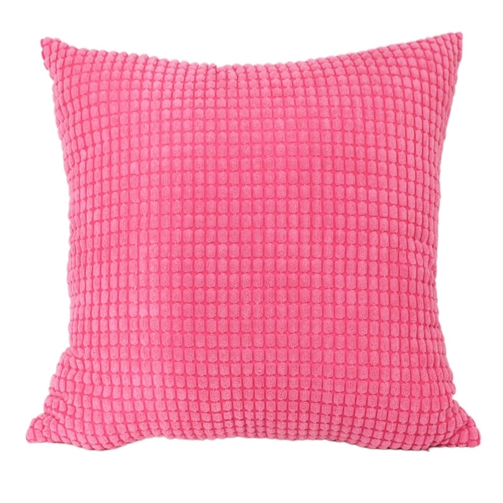 HEUchuan Corduroy Cushion Covers 1Pcs Corduroy Big Corn Kernel Plush Cushion Cover 35/45/50/60/70cm Sofa Pillow Home Bed Decoration for Sofa Couch Bedroom(Pink1,700mmX700mm)