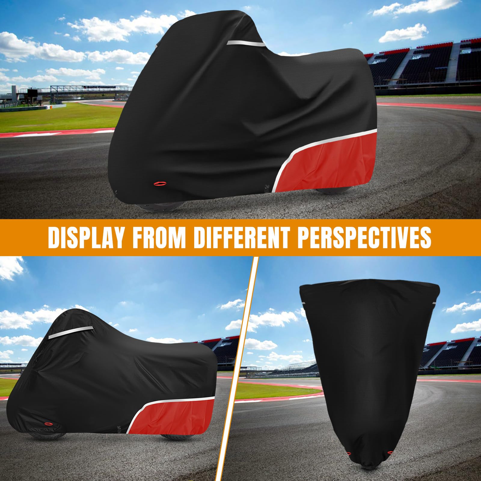 Telo Copri Moto adatto per Aprilia RS660 RS125 RS457 SX 125, 420D Tessuto Oxford Telo Coprimoto Impermeabile per Esterno, Copertura Moto Copri