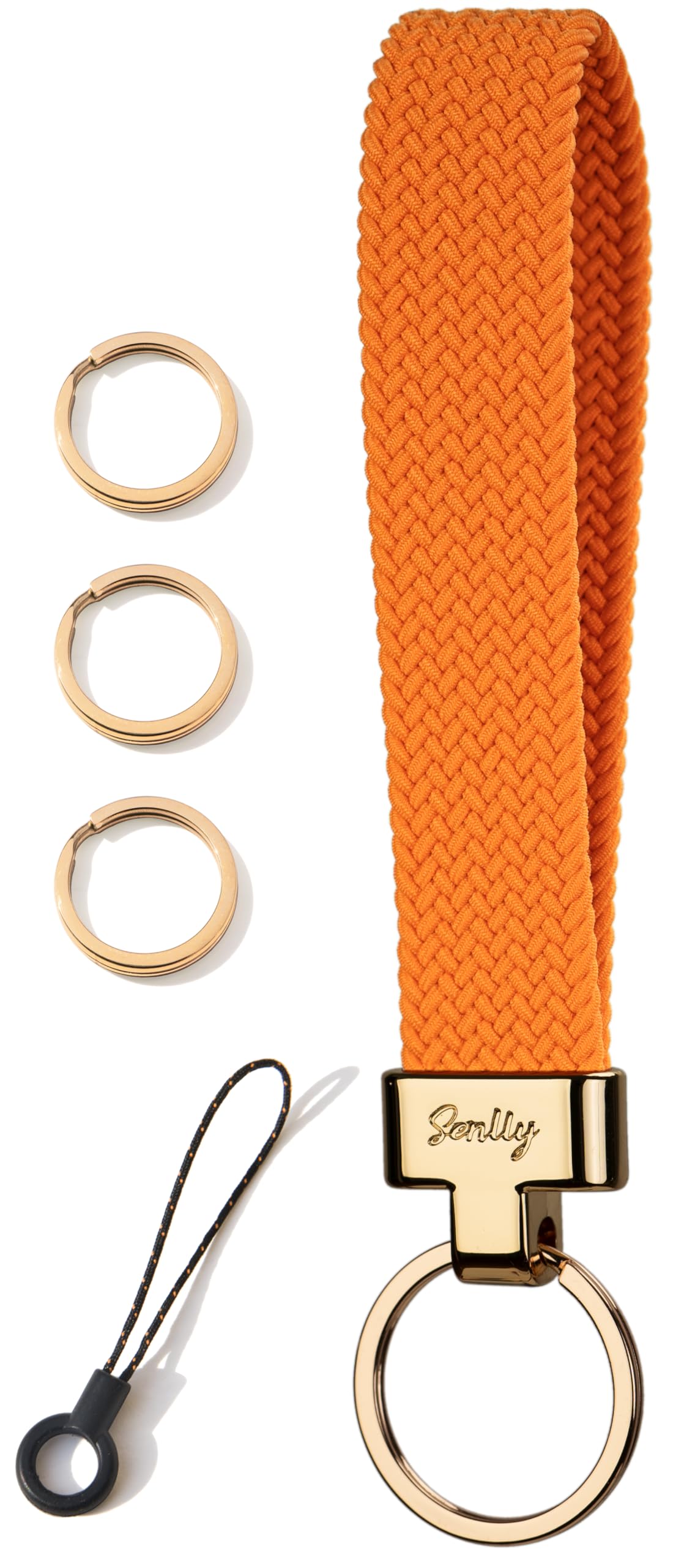 SENLLY Wristlet Lanyard, Stretchy Keychain Holder, Original Elastic Anti-Drop Design Keyring