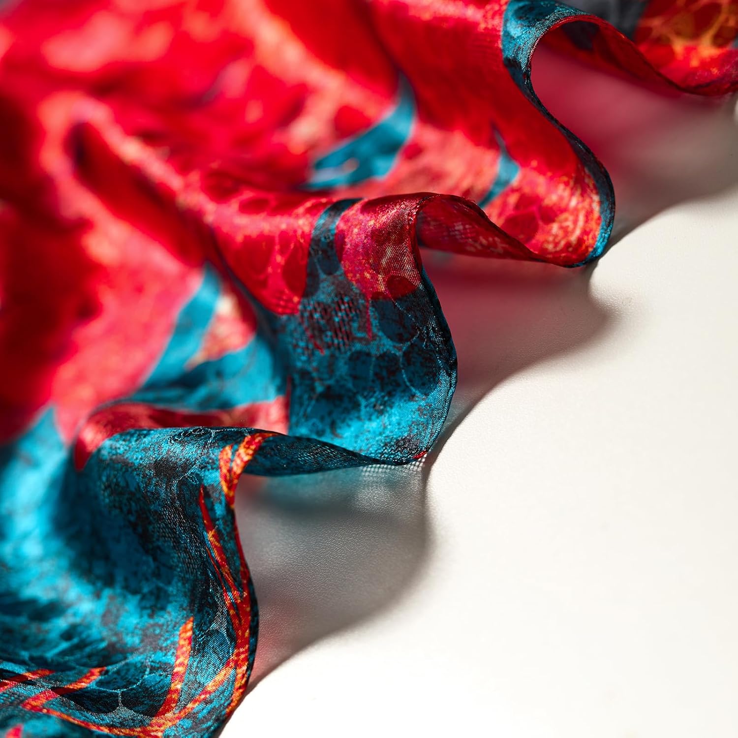 Extra Large Silk Scarf for Women 100% Mulberry Silk Shawl Wrap Oversized Jacquard Floral Scarves with Elegant Gift Box